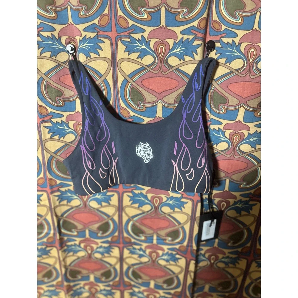 DARC SPORT SHE by Soto Blaze Energy Midnight Blue Flame Print‎ Bralette XS